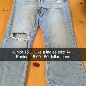 Eunina size 15 juniors